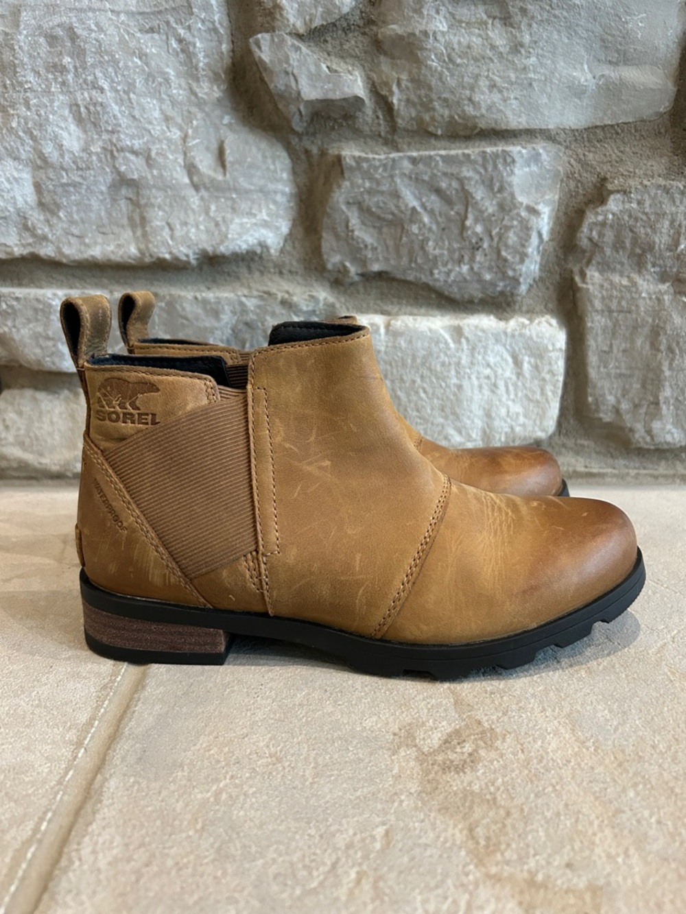 Sorel Brown Chelsea Ankle Boots